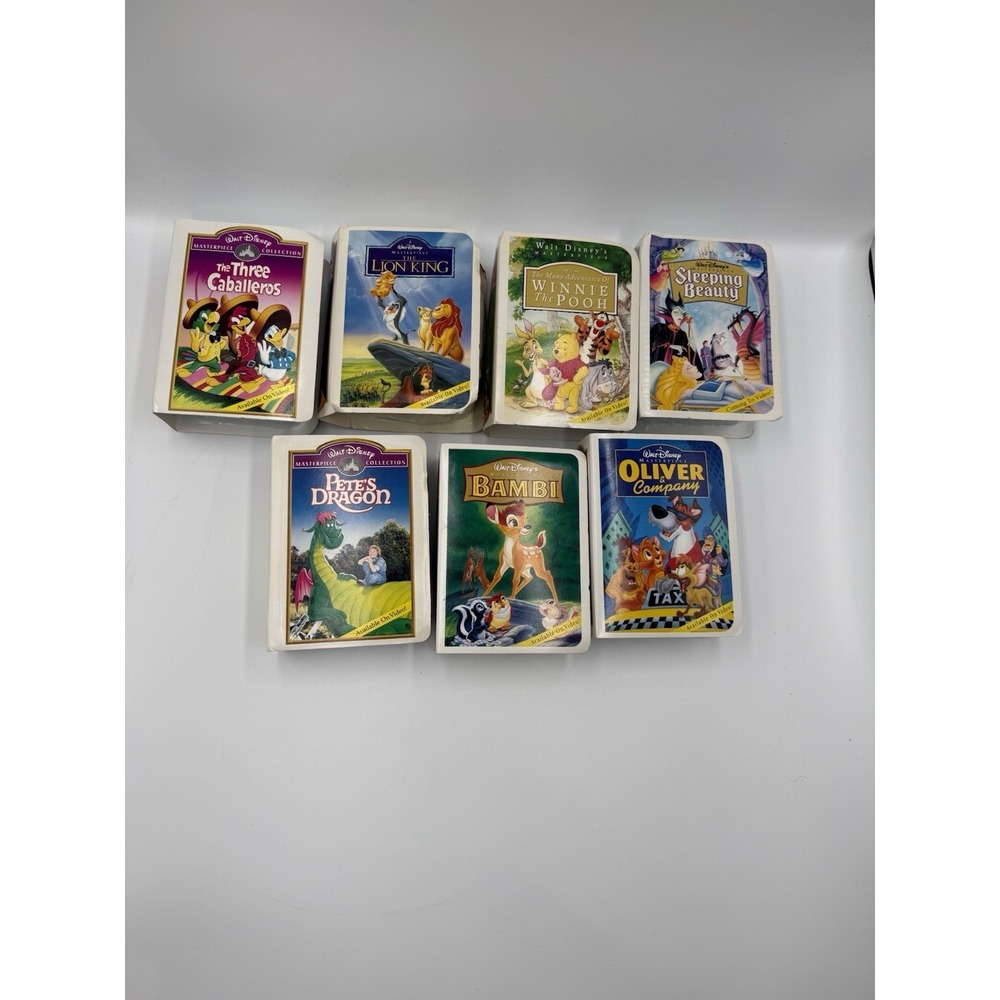 McDonald's Disney Masterpiece Collection Toys Lot of 7 Bambi Lion King Pooh